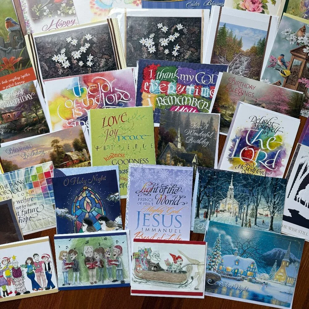 42 Assorted Christian Greeting Cards - NEW